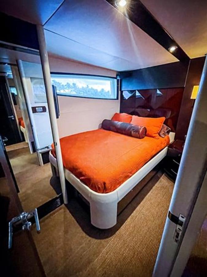 a bed in a room aboard LOVIN LIFE Yacht for Sale