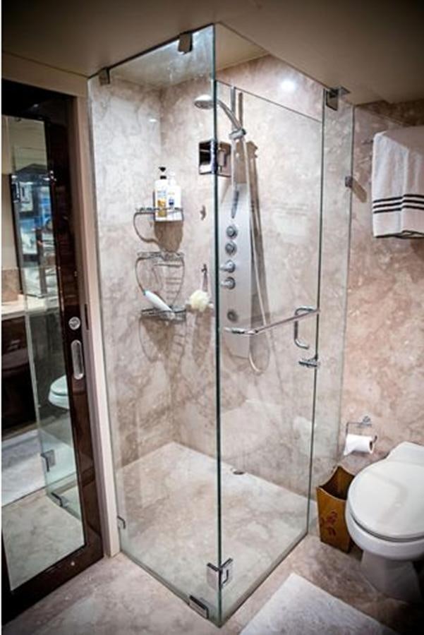 a shower unit in a bathroom aboard LOVIN LIFE Yacht for Sale