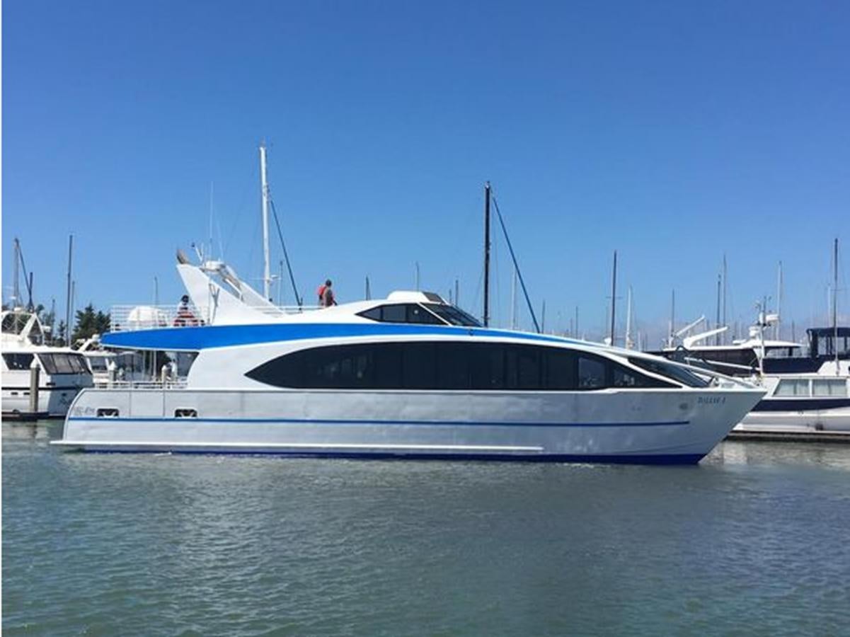a boat in the water aboard F350TXR Yacht for Sale