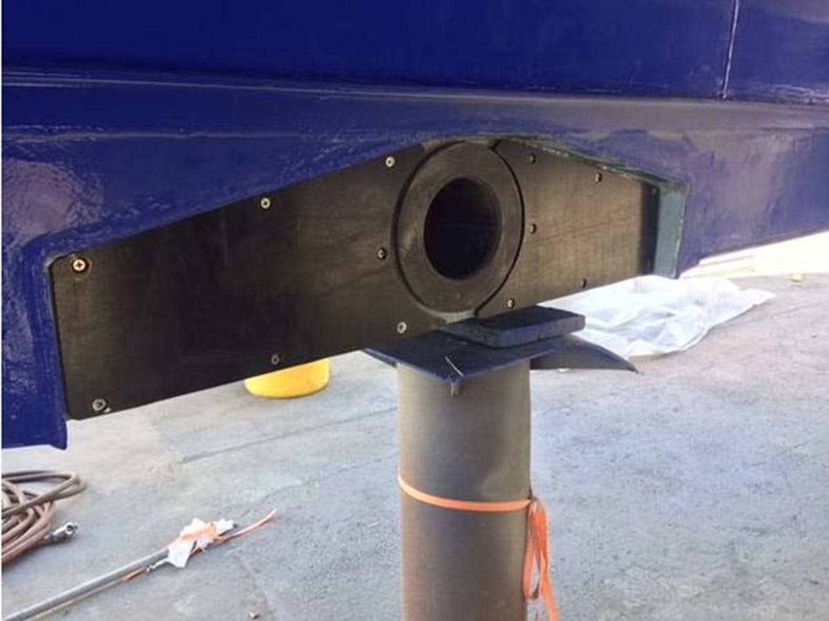 a metal pipe with a hole in it aboard F350TXR Yacht for Sale