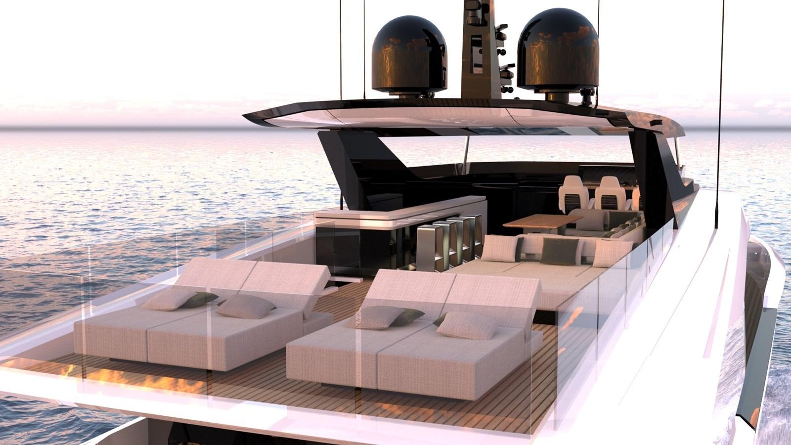 a boat on the water aboard TRIBALE 120 GRAN TURISMO Yacht for Sale