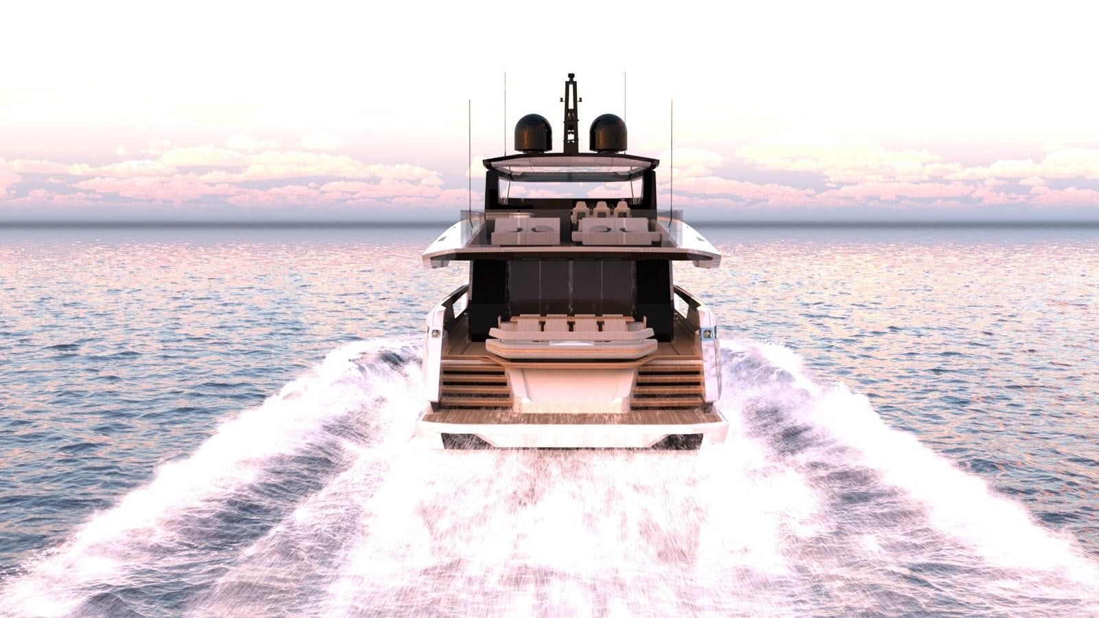 a boat in the water aboard TRIBALE 120 GRAN TURISMO Yacht for Sale