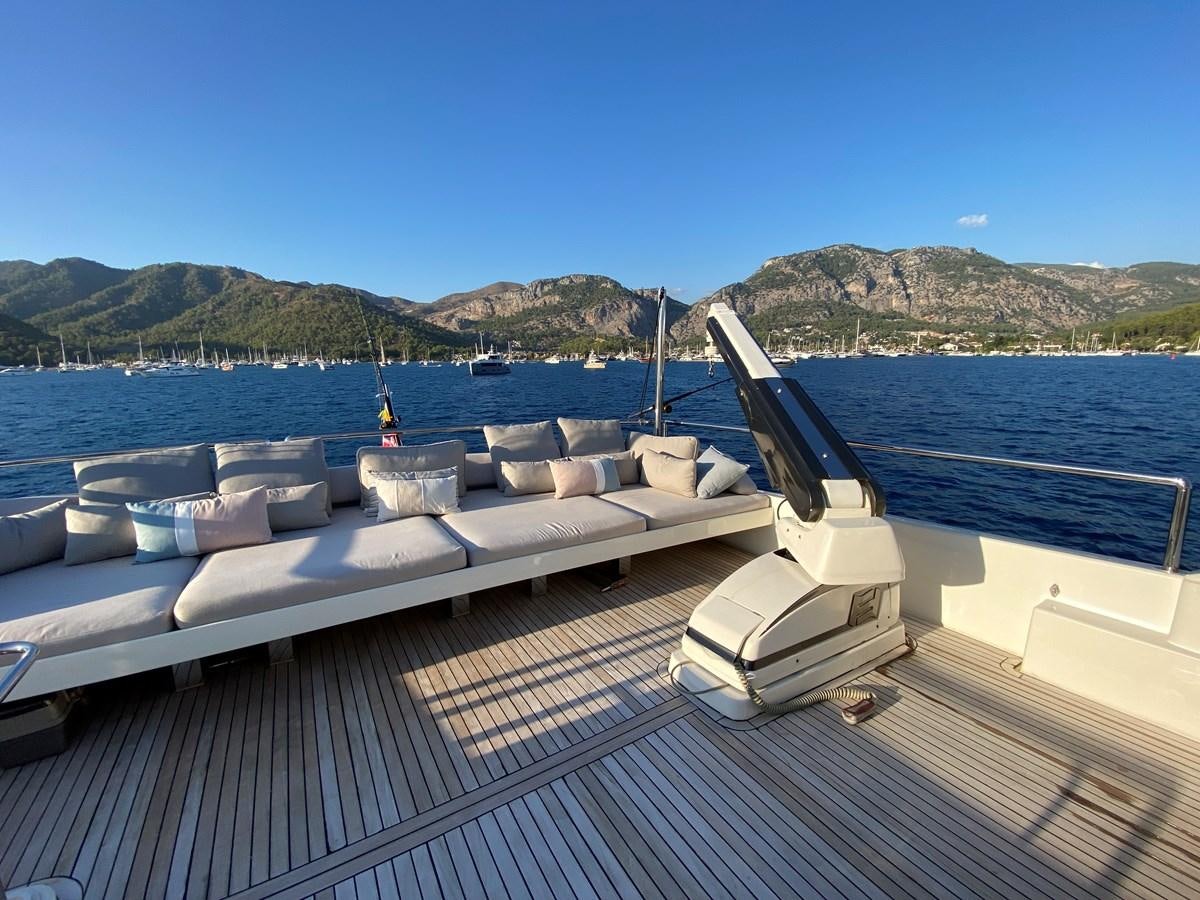 a boat on a deck aboard ADF Yacht for Sale