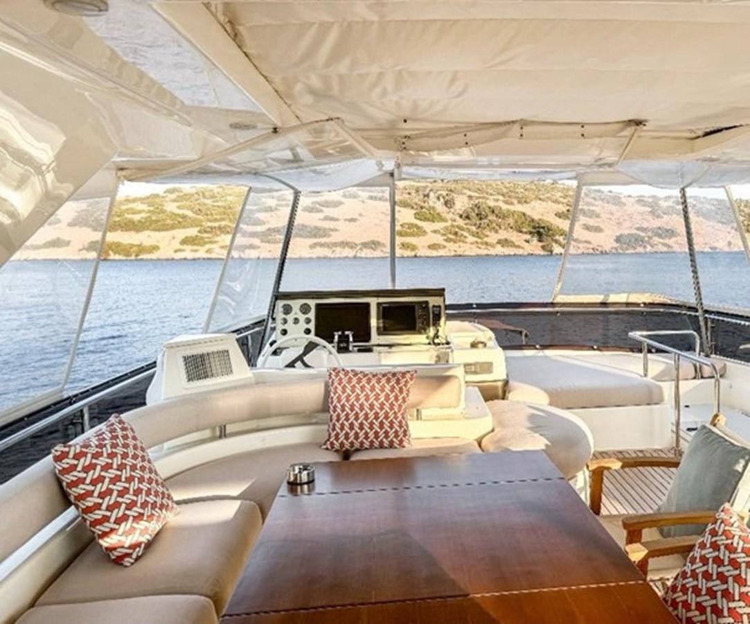 a room with a table and chairs aboard ADF Yacht for Sale