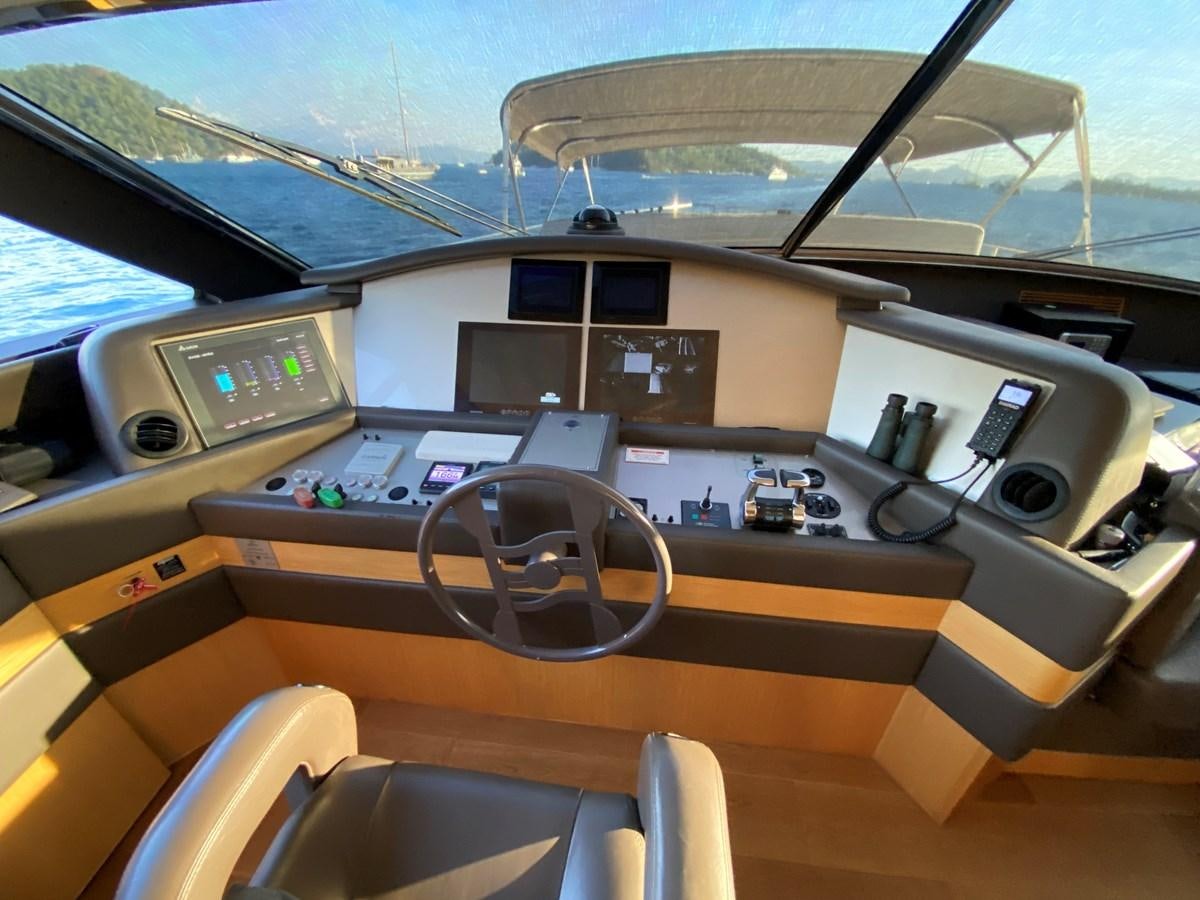 the cockpit of a plane aboard ADF Yacht for Sale