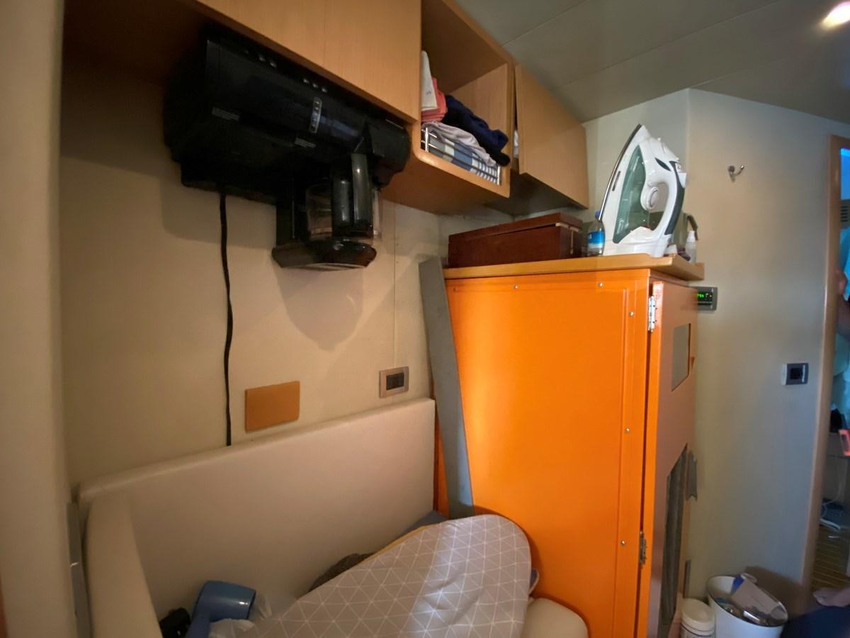 a black camera on a wall aboard ADF Yacht for Sale