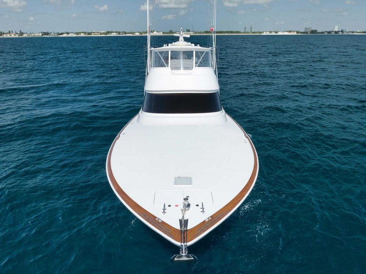 a white boat in the water aboard MISS CARRIE Yacht for Sale