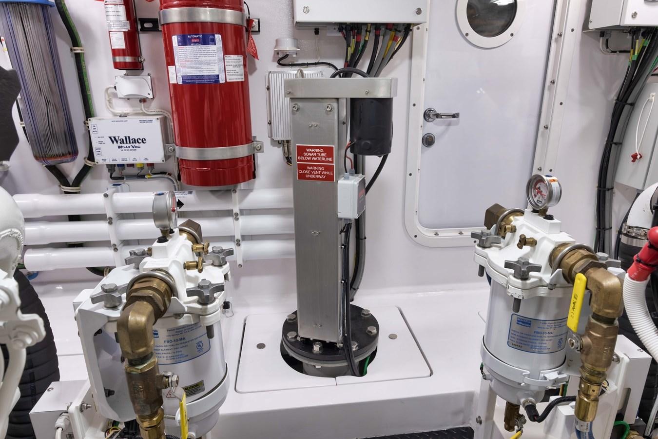 a close-up of a machine aboard MISS CARRIE Yacht for Sale