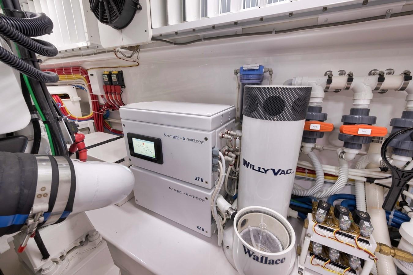 a machine with a label aboard MISS CARRIE Yacht for Sale