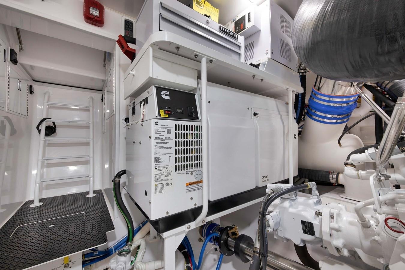 close-up of a white machine aboard MISS CARRIE Yacht for Sale