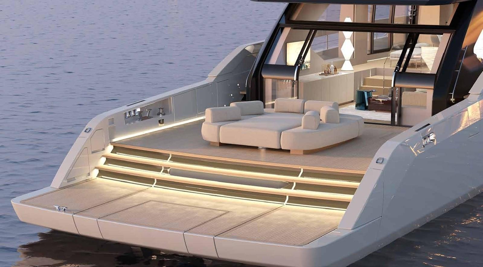 a boat on the water aboard 2024 SANLORENZO SP92 #16 Yacht for Sale