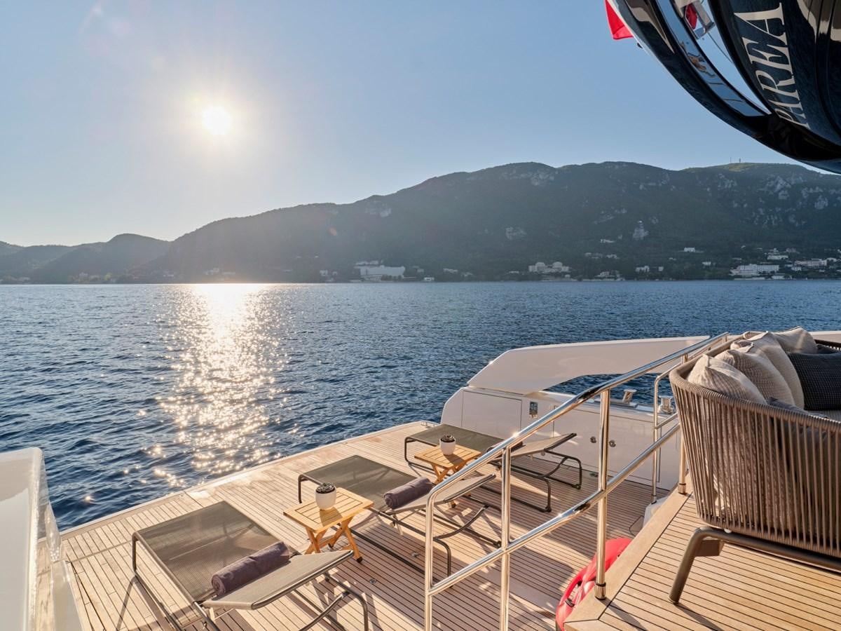 a boat on the water aboard 2022 SANLORENZO SX76 #72 Yacht for Sale