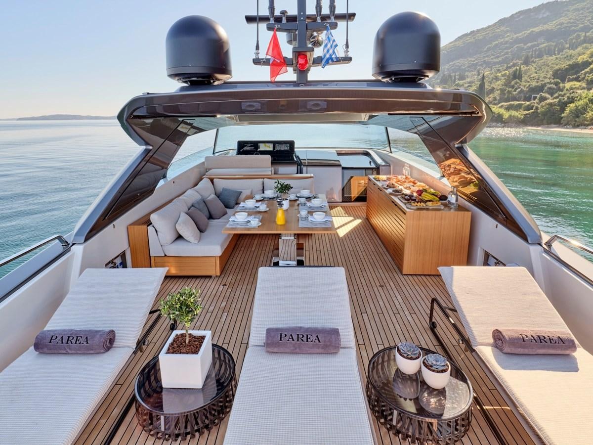 a boat on the water aboard 2022 SANLORENZO SX76 #72 Yacht for Sale