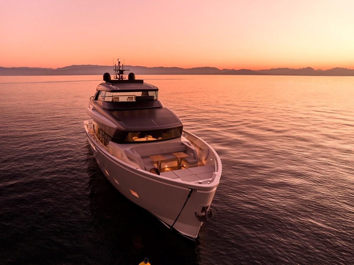 a boat in the water aboard 2022 SANLORENZO SX76 #72 Yacht for Sale