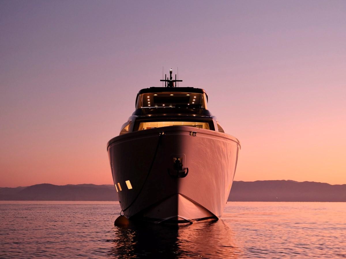 a large ship in the water aboard 2022 SANLORENZO SX76 #72 Yacht for Sale