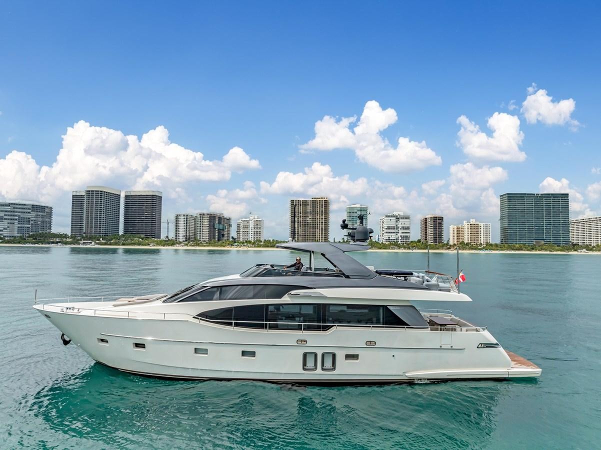 a boat in the water aboard 2018 SANLORENZO SL78 Yacht for Sale