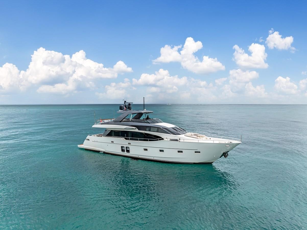 a white boat in the water aboard 2018 SANLORENZO SL78 Yacht for Sale