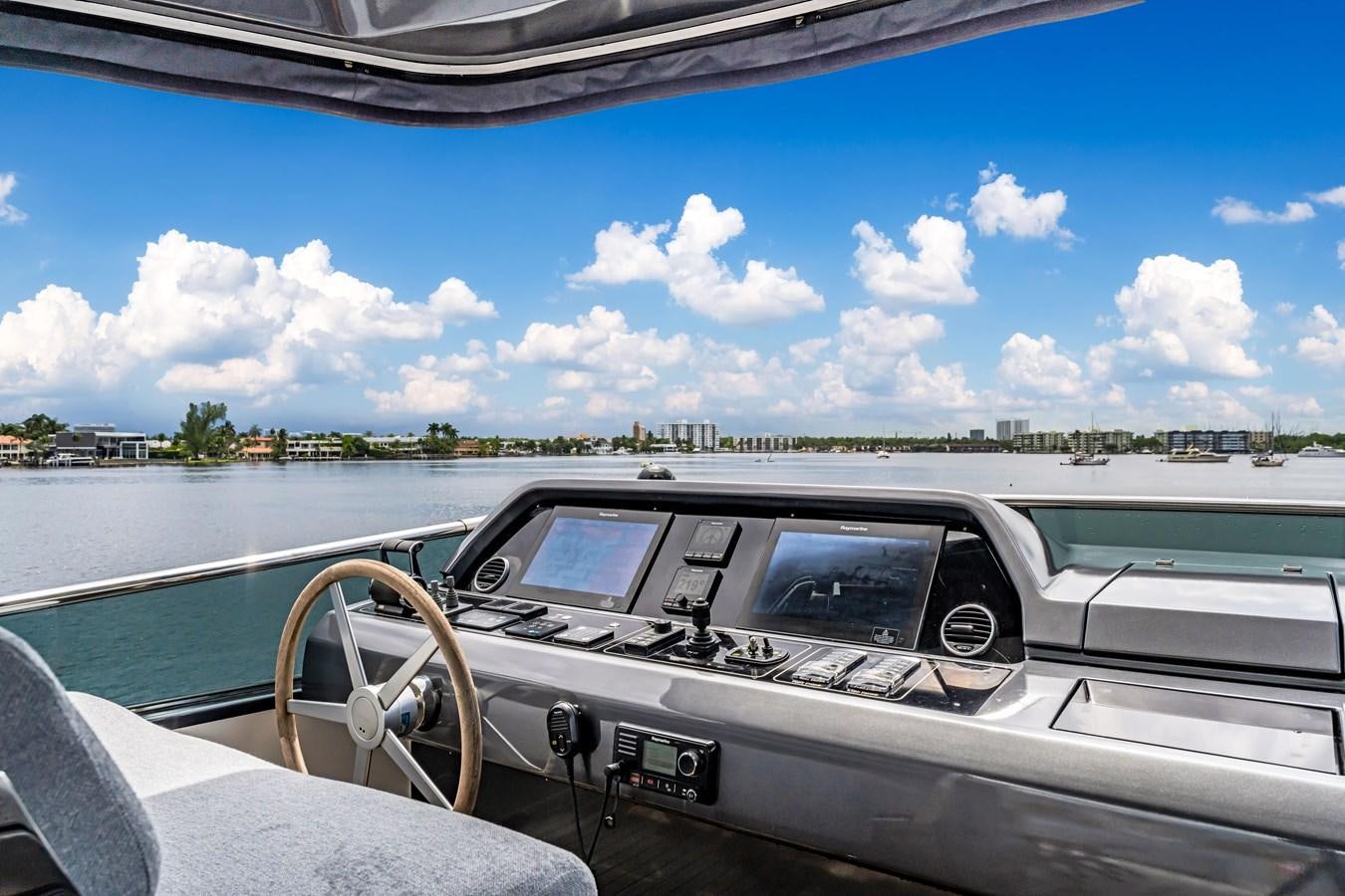 a car on a boat aboard 2018 SANLORENZO SL78 Yacht for Sale