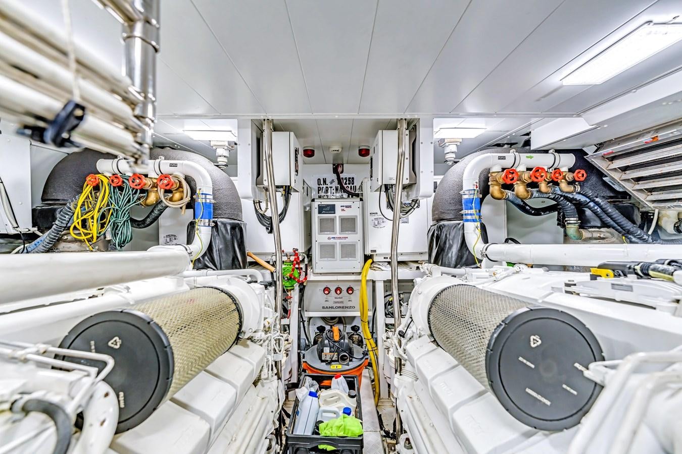 close-up of a machine aboard 2018 SANLORENZO SL78 Yacht for Sale