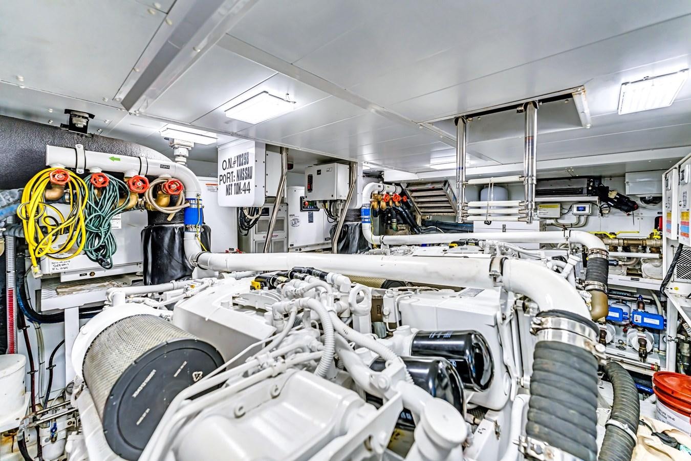a large machine in a factory aboard 2018 SANLORENZO SL78 Yacht for Sale