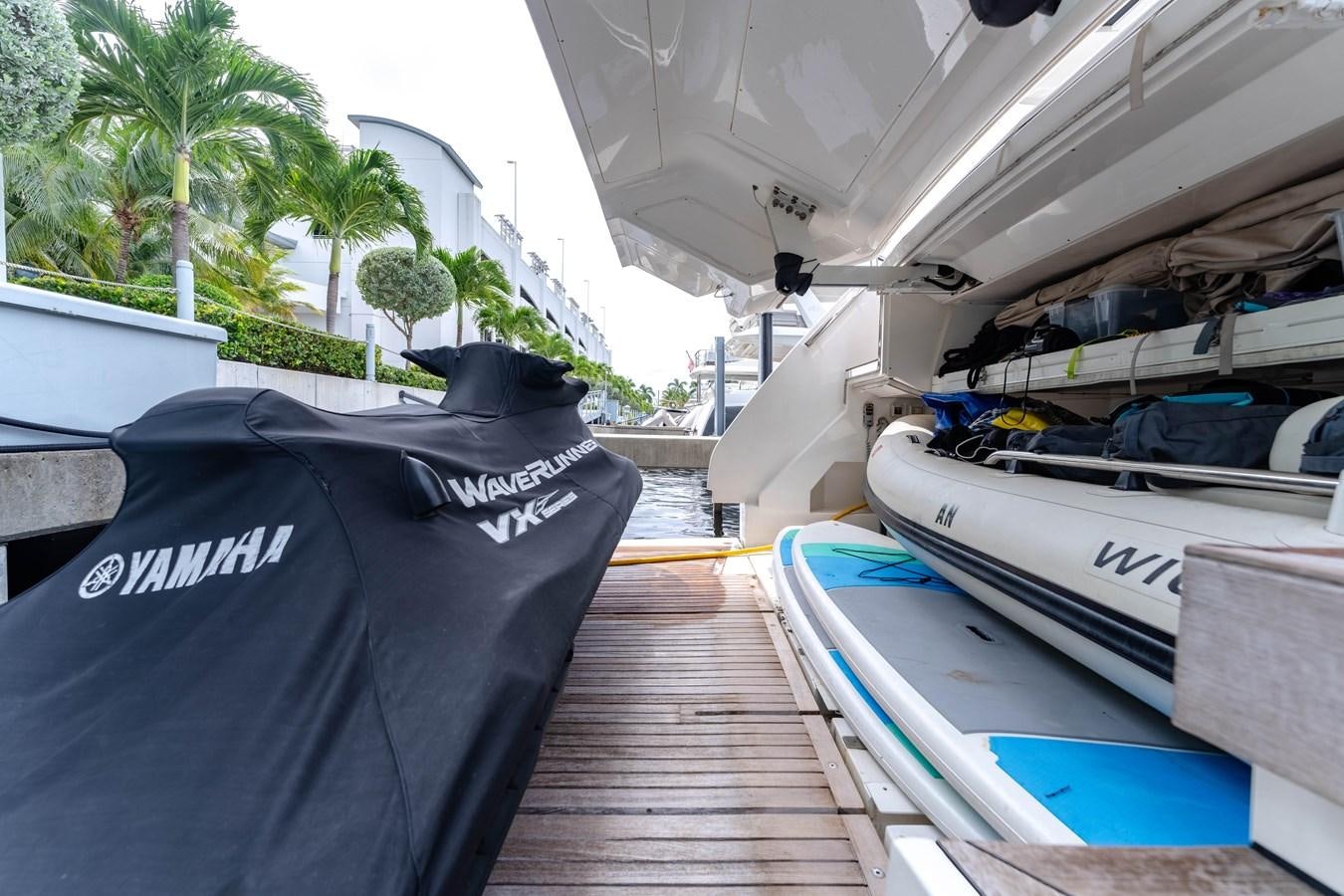 a boat dock with boats aboard 2018 SANLORENZO SL78 Yacht for Sale