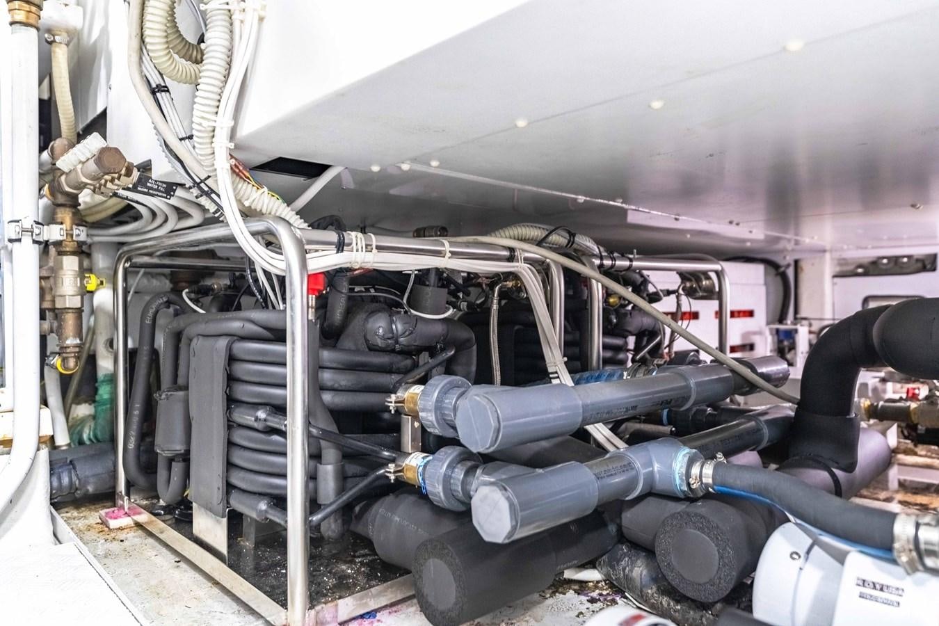 a large machine with pipes aboard 2018 SANLORENZO SL78 Yacht for Sale