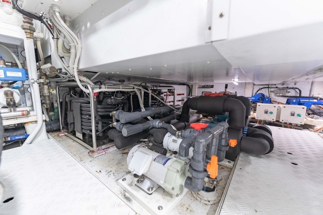 a large machine in a room aboard 2018 SANLORENZO SL78 Yacht for Sale