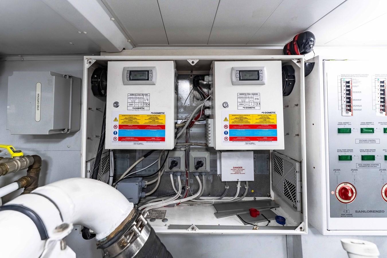 a close-up of a machine aboard 2018 SANLORENZO SL78 Yacht for Sale