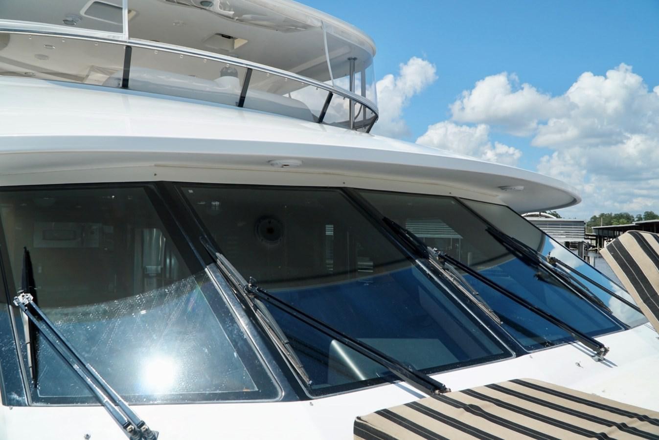 the front of a white car aboard MISS PATTI Yacht for Sale