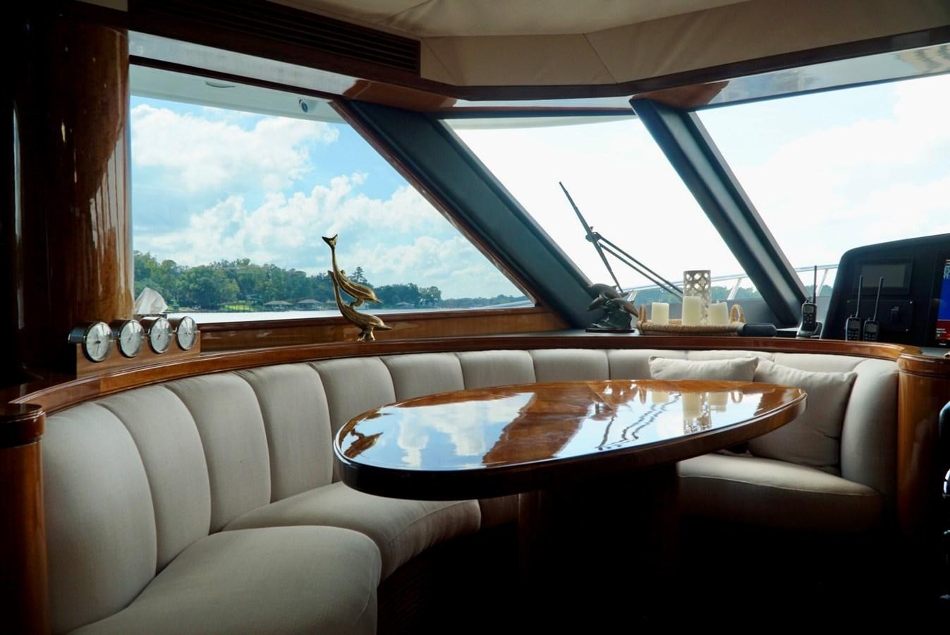 a bird on a table aboard MISS PATTI Yacht for Sale