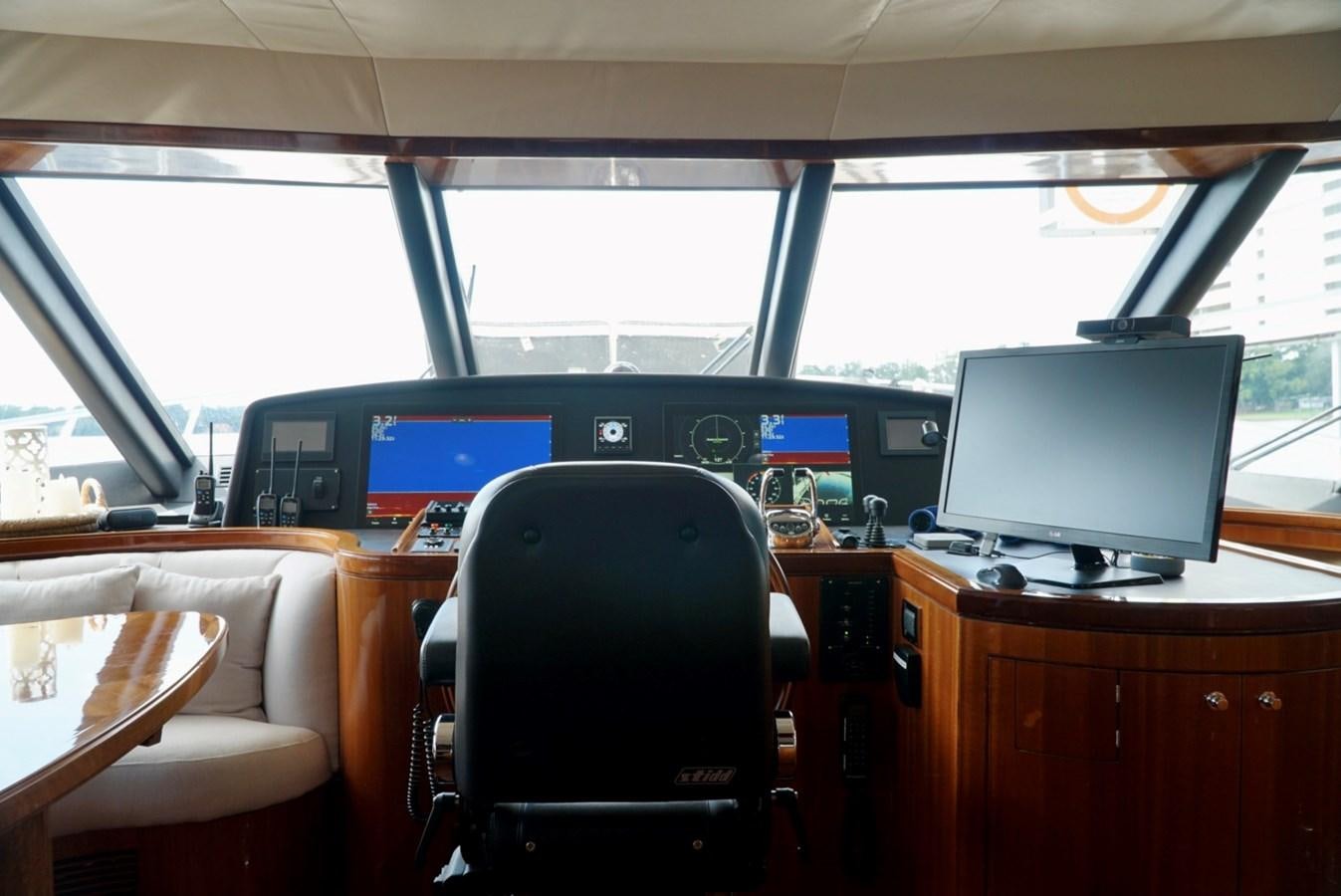 inside of a vehicle with computers aboard MISS PATTI Yacht for Sale