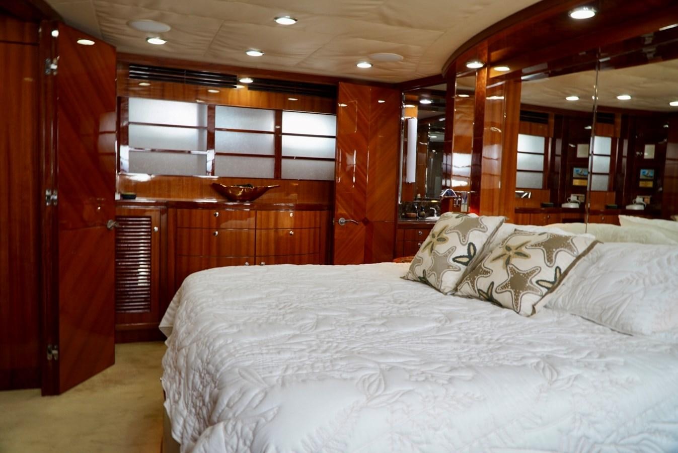 a bed in a cabin aboard MISS PATTI Yacht for Sale