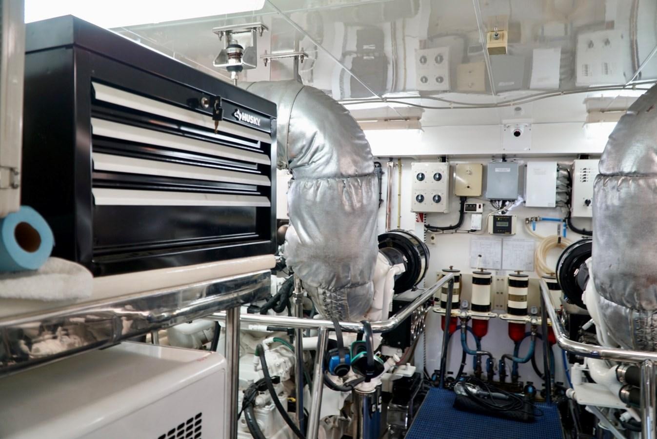 a large metal machine aboard MISS PATTI Yacht for Sale