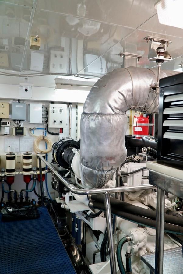 a large metal machine aboard MISS PATTI Yacht for Sale