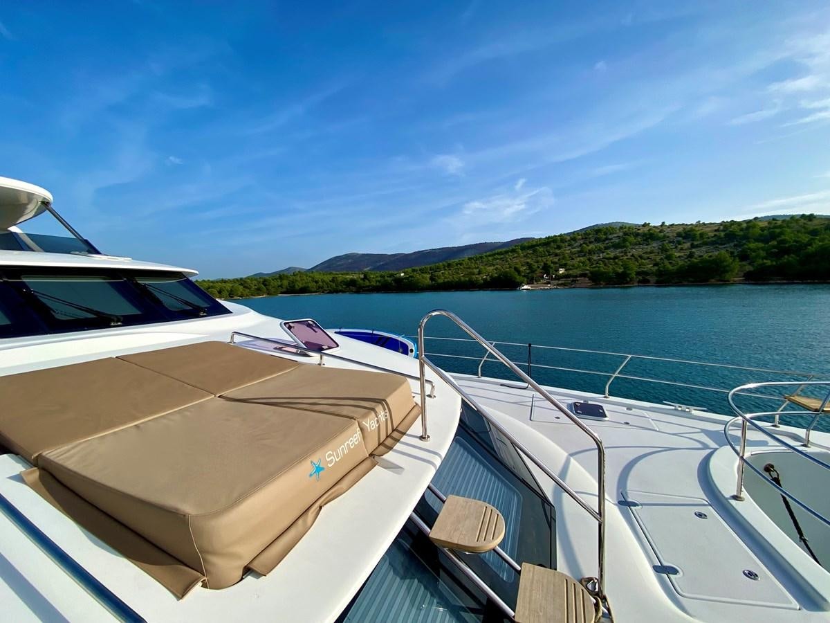 a boat on the water aboard CLOUDS Yacht for Sale