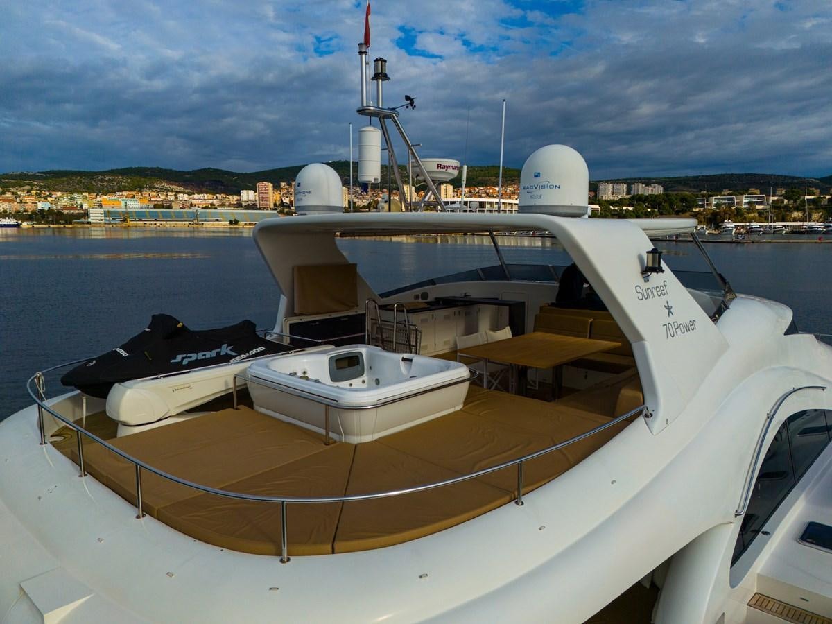 a boat on the water aboard CLOUDS Yacht for Sale
