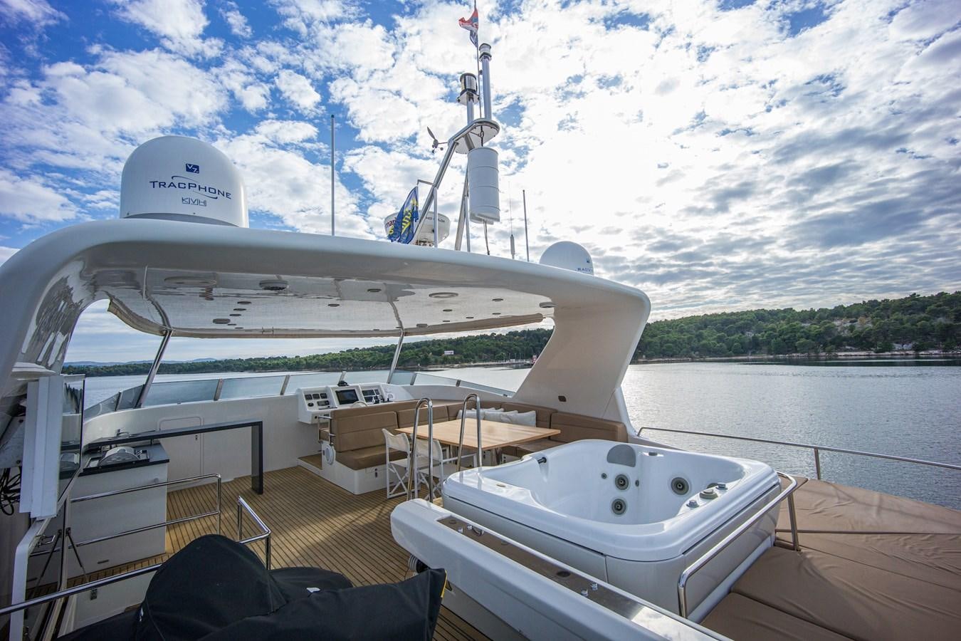 a boat on a body of water aboard CLOUDS Yacht for Sale