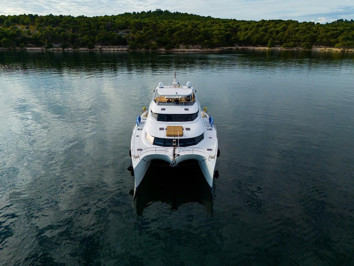 a boat on the water aboard CLOUDS Yacht for Sale