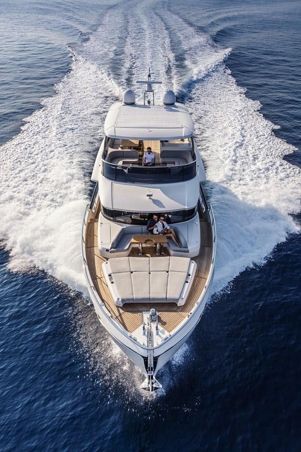 a boat on the water aboard 2025 ABSOLUTE NAVERTTA 68 Yacht for Sale