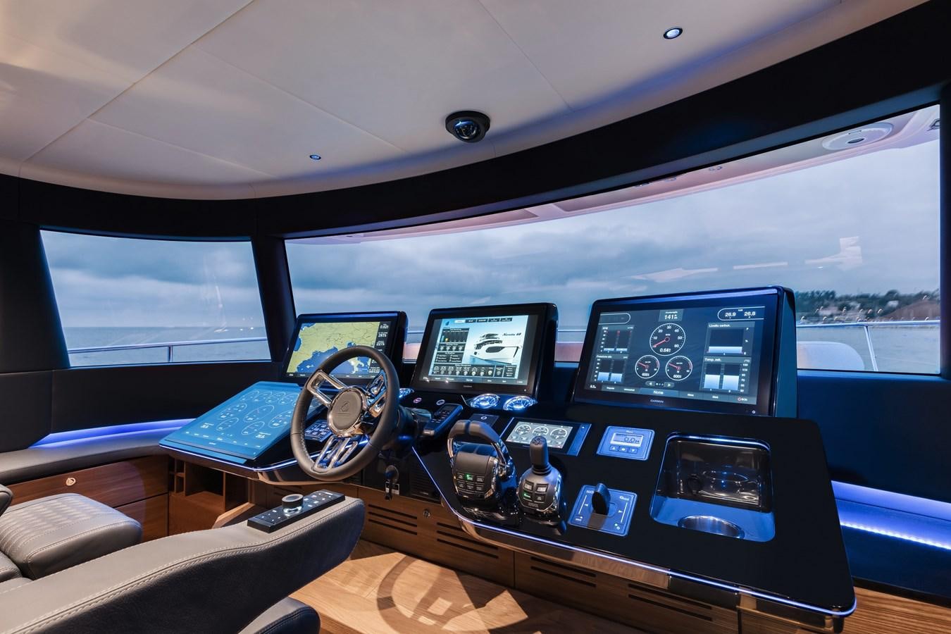 a control panel of a plane aboard 2025 ABSOLUTE NAVERTTA 68 Yacht for Sale