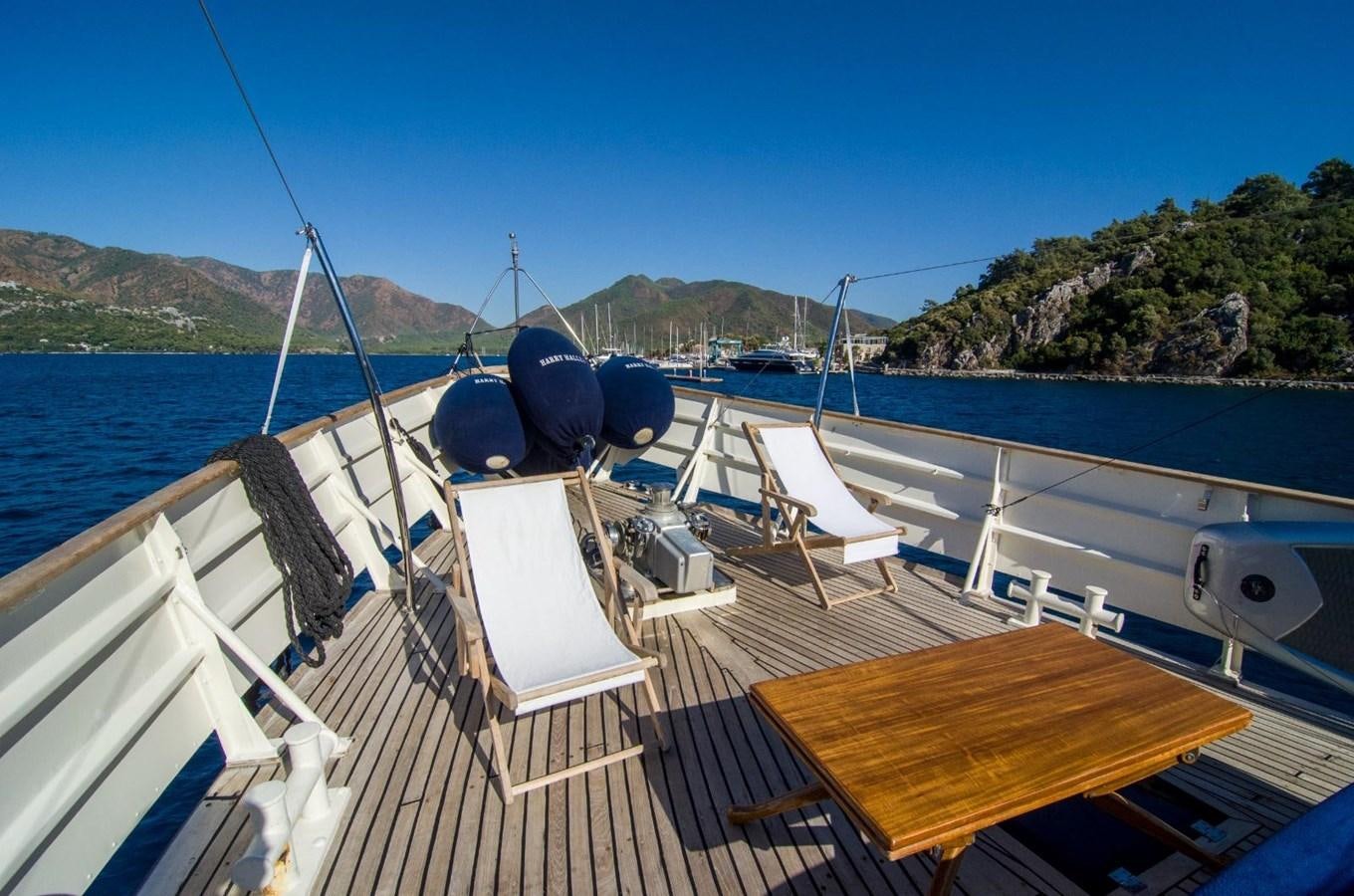 a boat on the water aboard HARRY HALLER Yacht for Sale