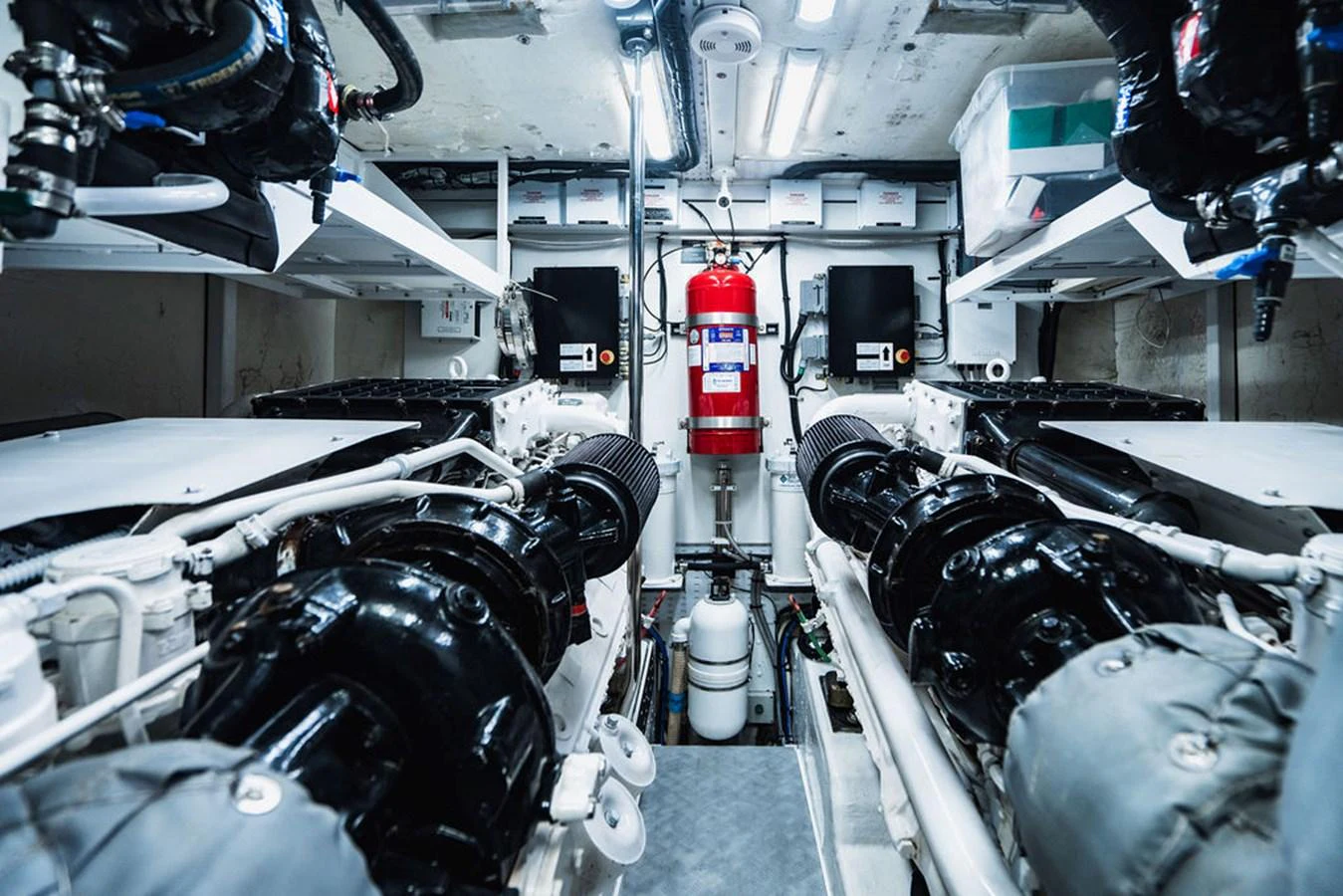 a close-up of a machine aboard EMPIRE SUN Yacht for Sale
