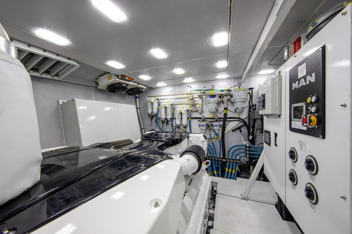 a room with machines and equipment aboard VALYRA Yacht for Sale