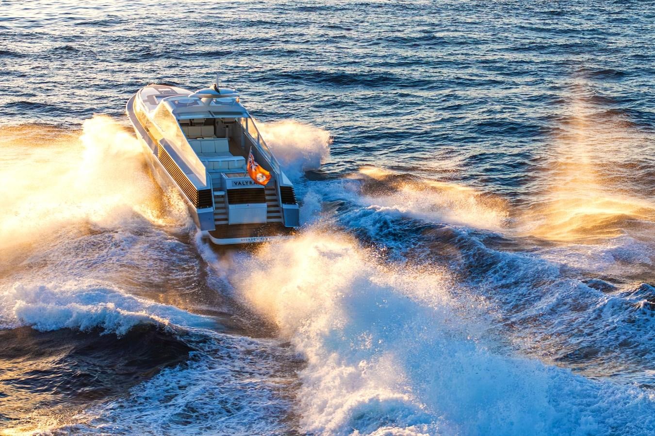 a boat on the water aboard VALYRA Yacht for Sale