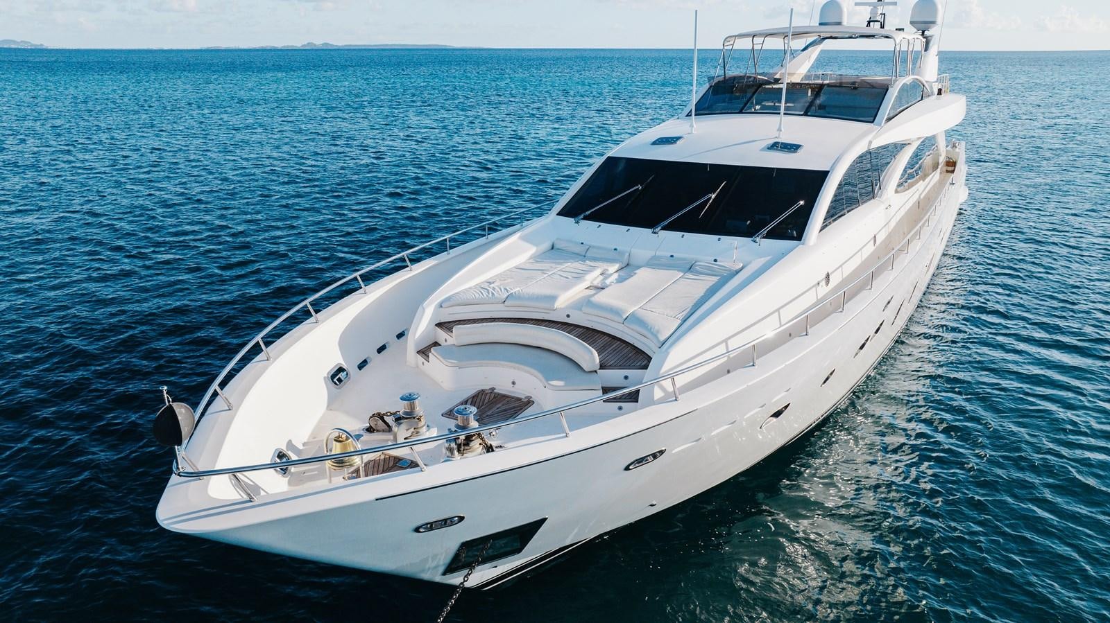 a white yacht in the water aboard ECLIPSE Yacht for Sale
