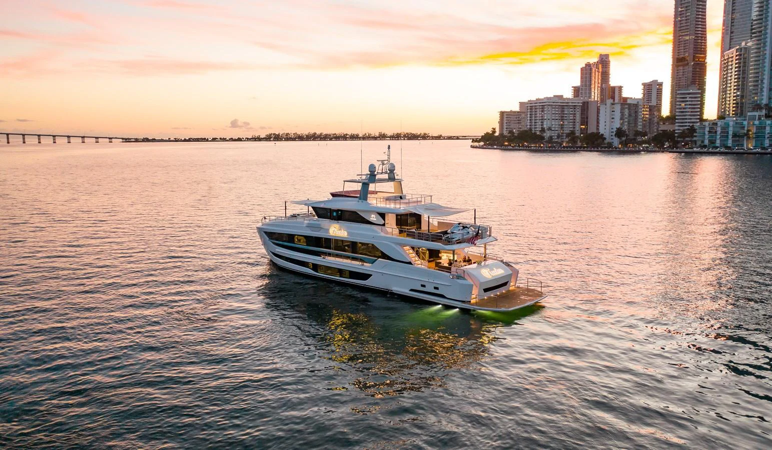 a boat on the water aboard CROWNED EAGLE Yacht for Sale