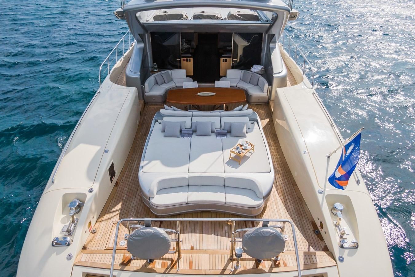 a boat on the water aboard MANGUSTA MAXI OPEN 108#23 - TECHNOMARINE - CAREFULLY USED Yacht for Sale