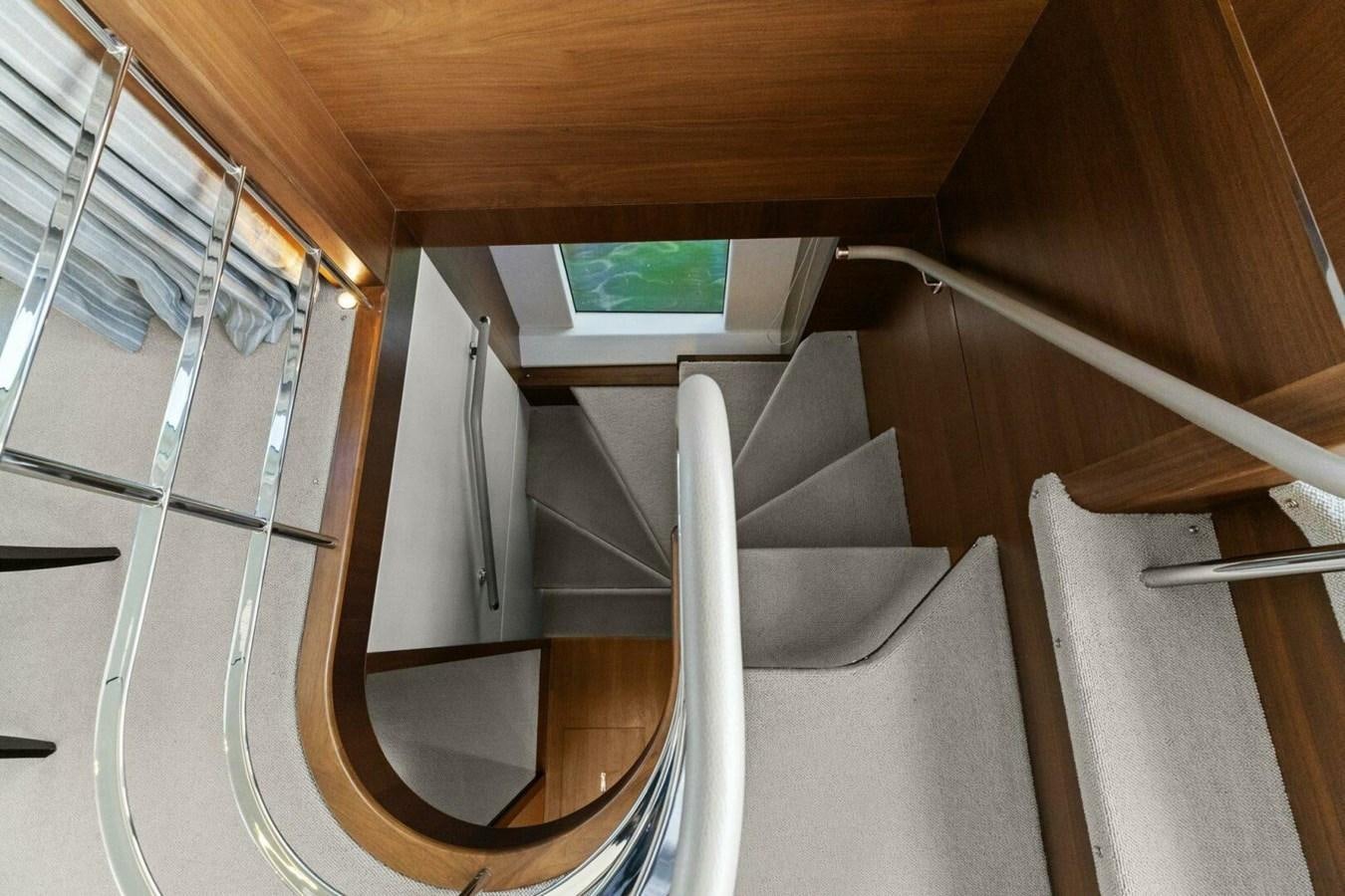 a hallway with a black rectangular object aboard AMARULA SUN Yacht for Sale