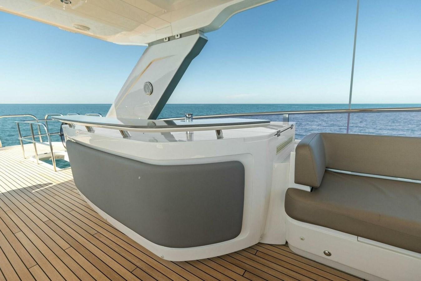 a boat on a deck aboard AMARULA SUN Yacht for Sale
