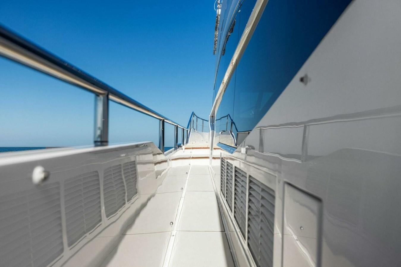 a close-up of a white building aboard AMARULA SUN Yacht for Sale